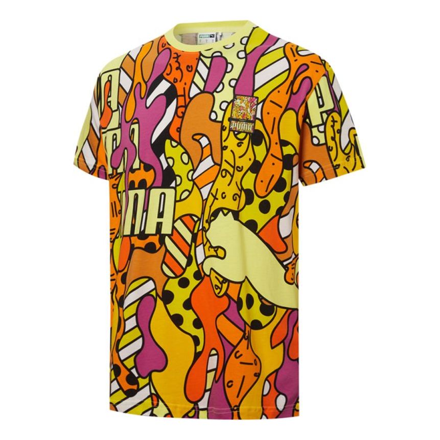 PUMA x BRITTO Aop Tee Sports Unisex Orange 532235-51