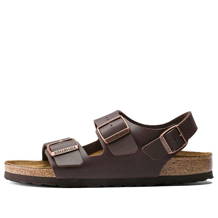 Birkenstock Milano Birko-Flor Sandals 'Dark Brown' 34701