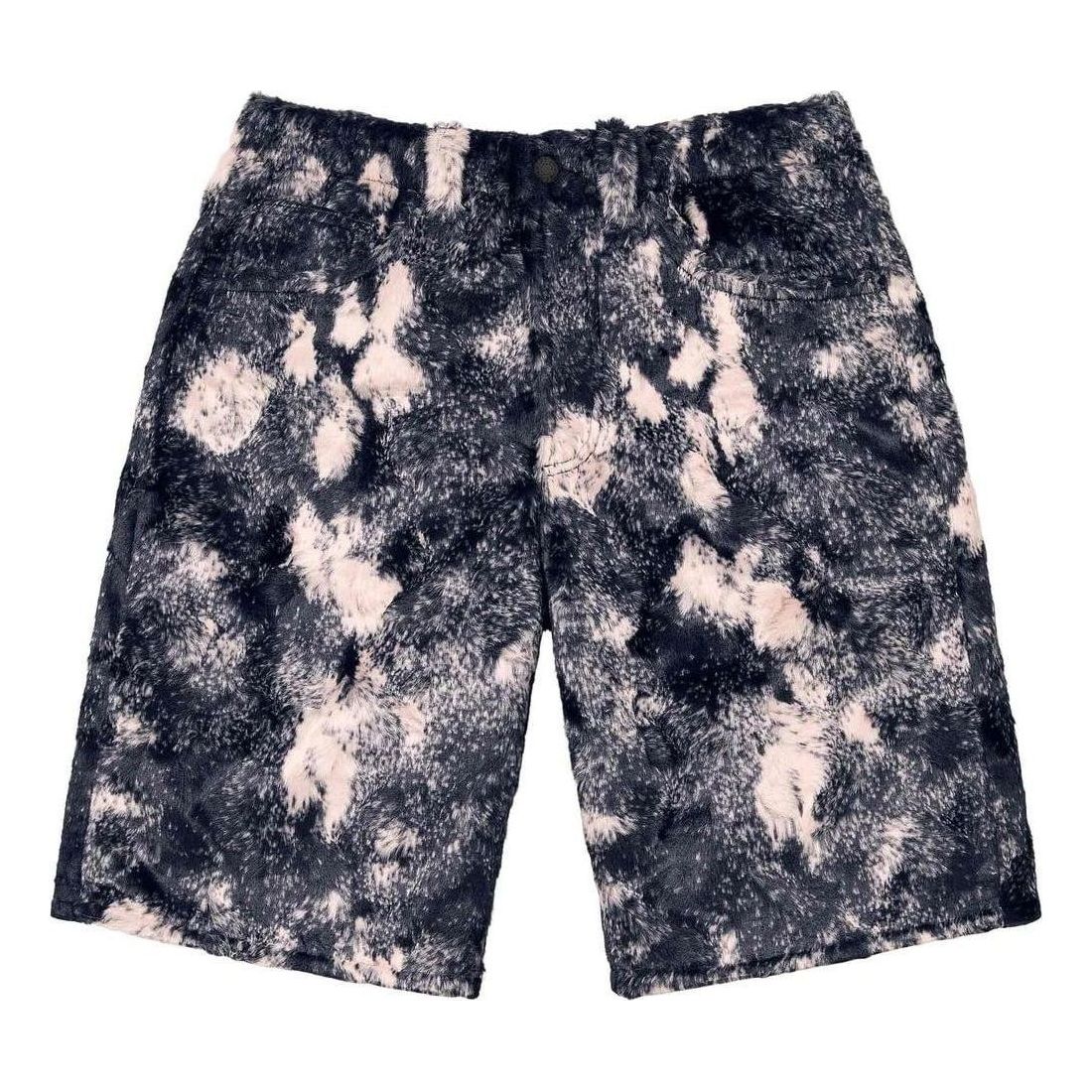 Supreme Faux Fur Shorts 'Black White' SUP-SS24-194