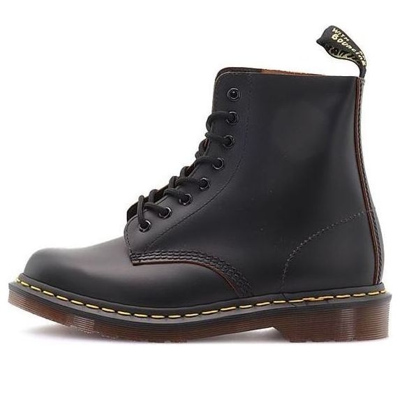 Dr. Martens 1460 Vintage Made In England Lace Up Boot 'Black Quilon' 12308001