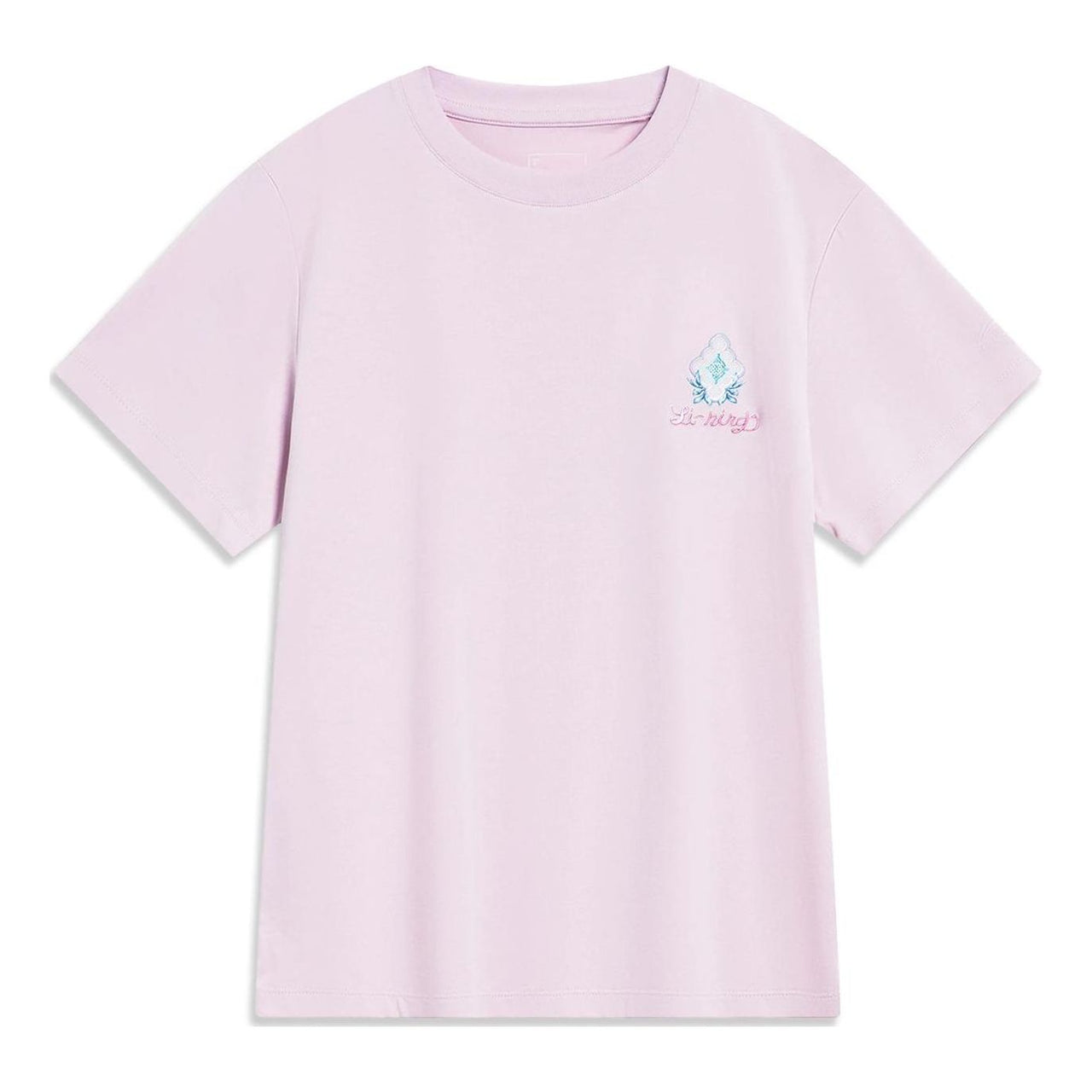(WMNS) Li-Ning Small Graphic T-shirt 'Pink' AHST432-2