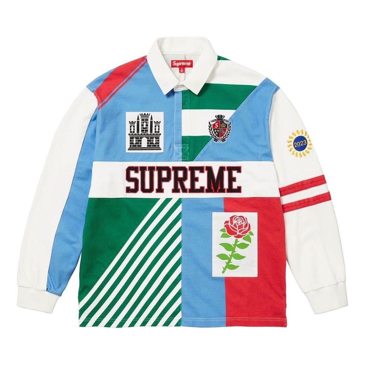 Supreme FW23 Week12 FW23 ROSE RUGBY Jersey 'Multicolor' SUP-FW23-193