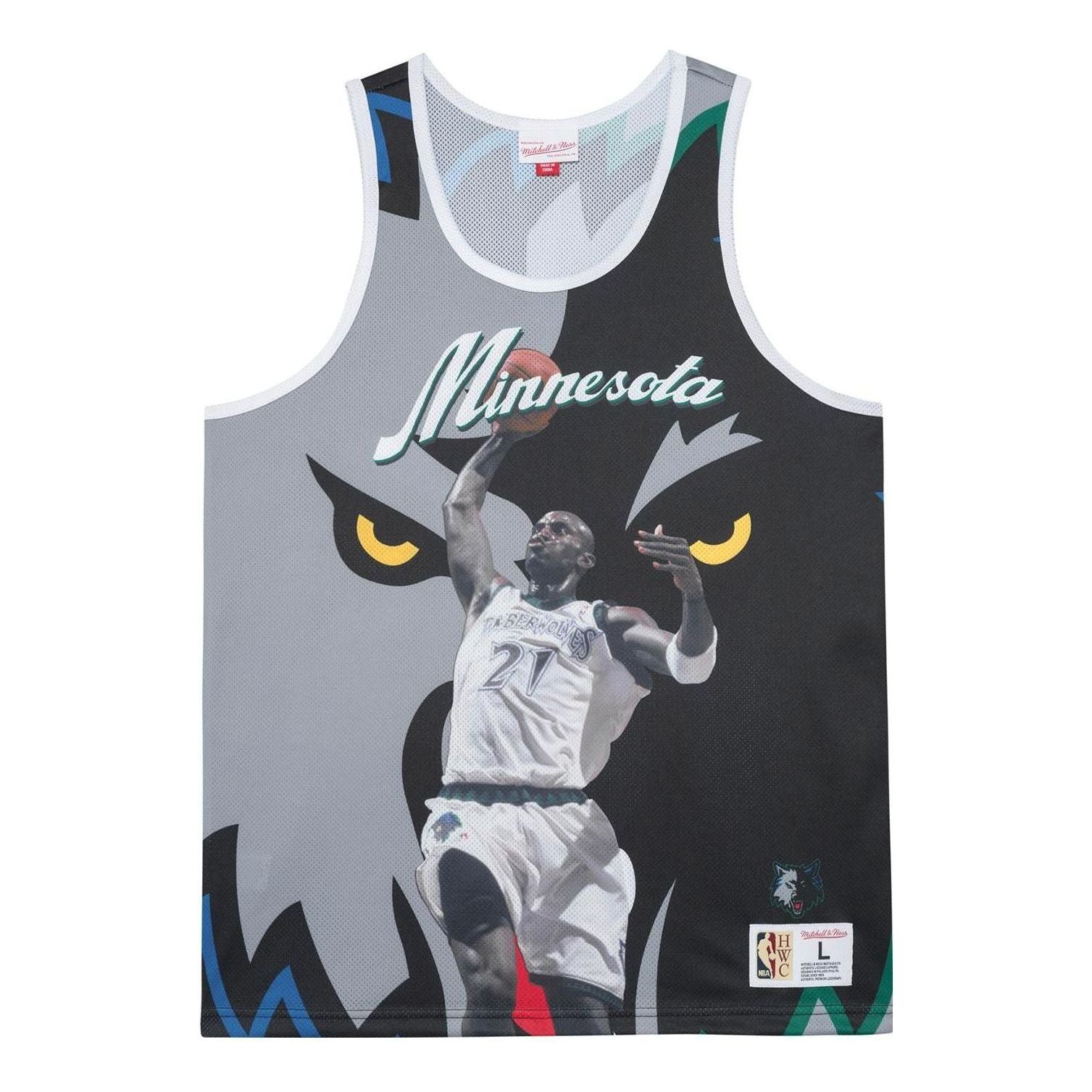 Mitchell & Ness x NBA Minnesota Timberwolves Sublimated Player Tank 'Kevin Garnett' TMTK3207-MTIYYKGABKGY