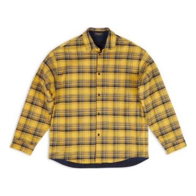 Balenciaga Reversible Oversized Check Overshirt 'Yellow Blue' 720105TNM277660