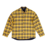 Balenciaga Reversible Oversized Check Overshirt 'Yellow Blue' 720105TNM277660