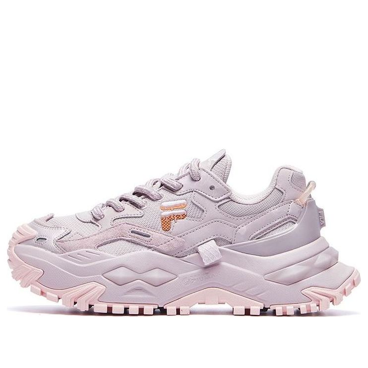 (WMNS) FILA FUSION Bianco Fob Sneakers 'Lilac Pink' T12W221303FVV