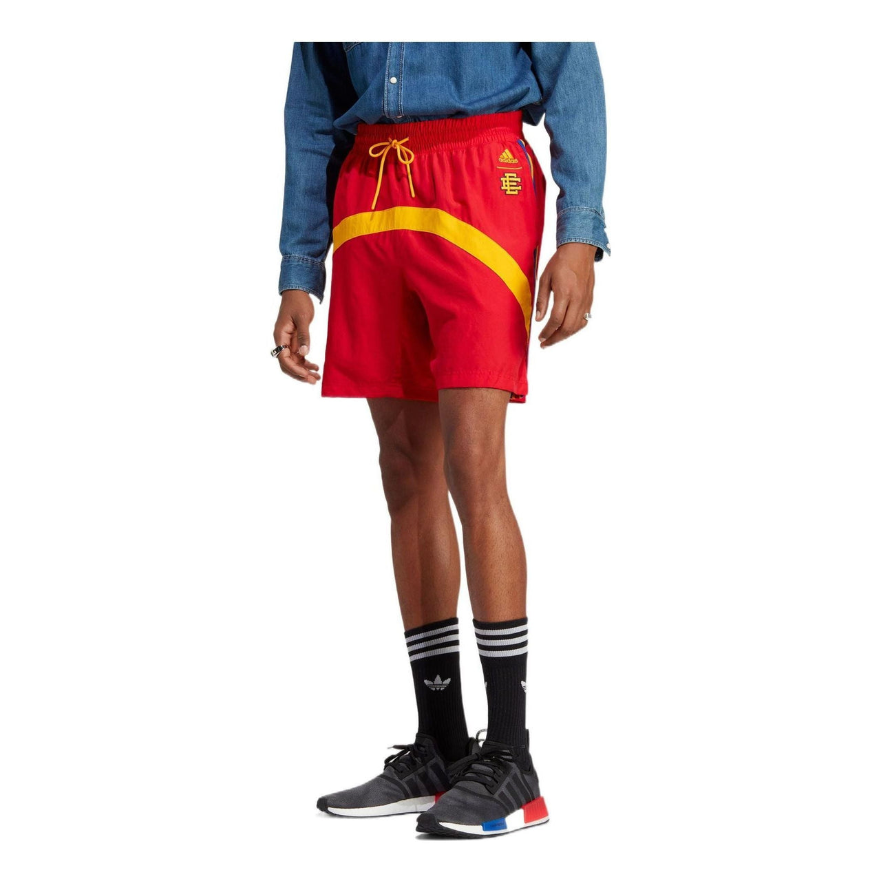 adidas Eric Emanuel McDonald's Shorts 'Red Yellow' HB0736