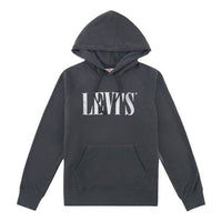 (WMNS) Levi's Alphabet Logo Printing Hoodie Gray 35946-0127