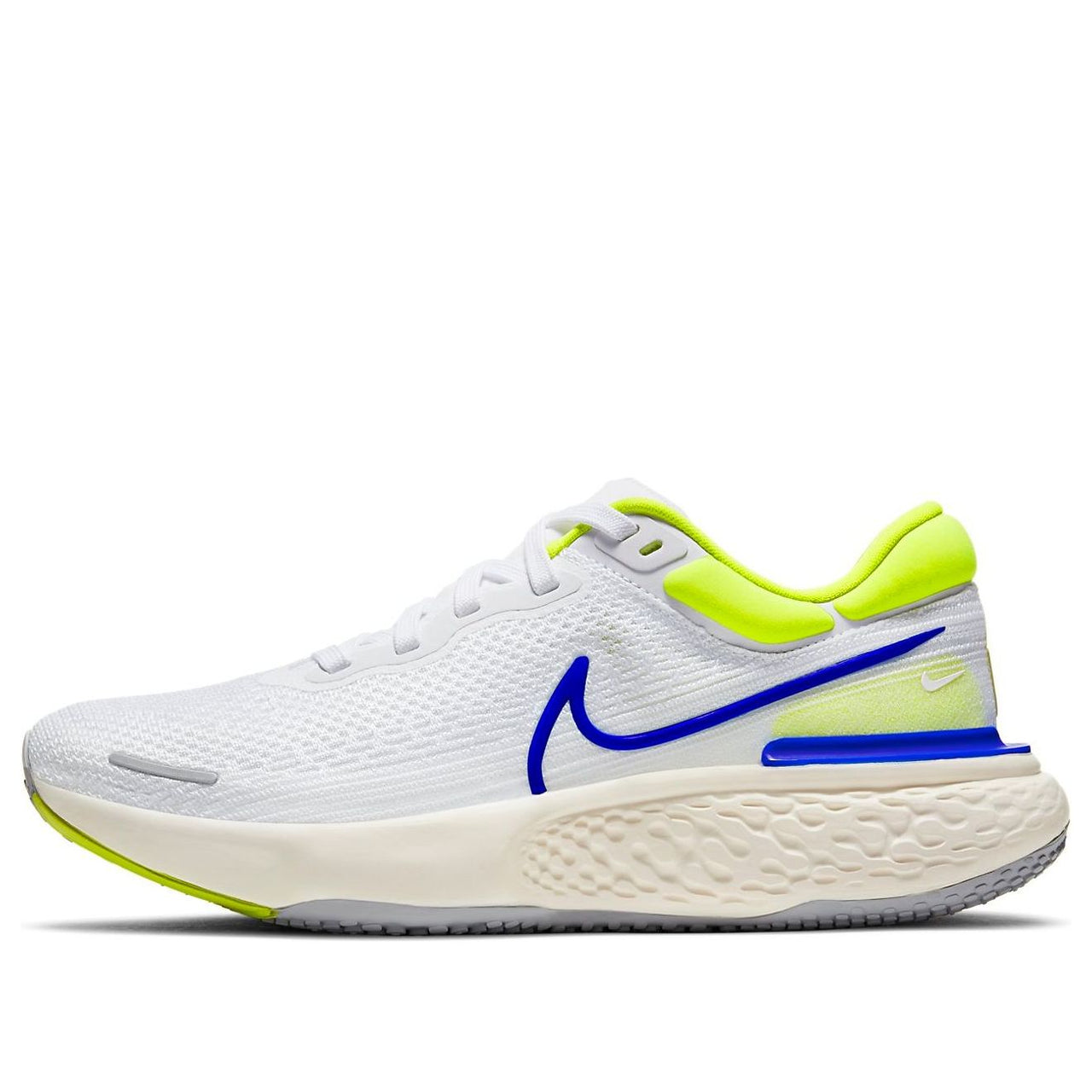 حذاء Nike ZoomX Invincible Run Flyknit باللون الأبيض والأزرق السماوي CT2228-101