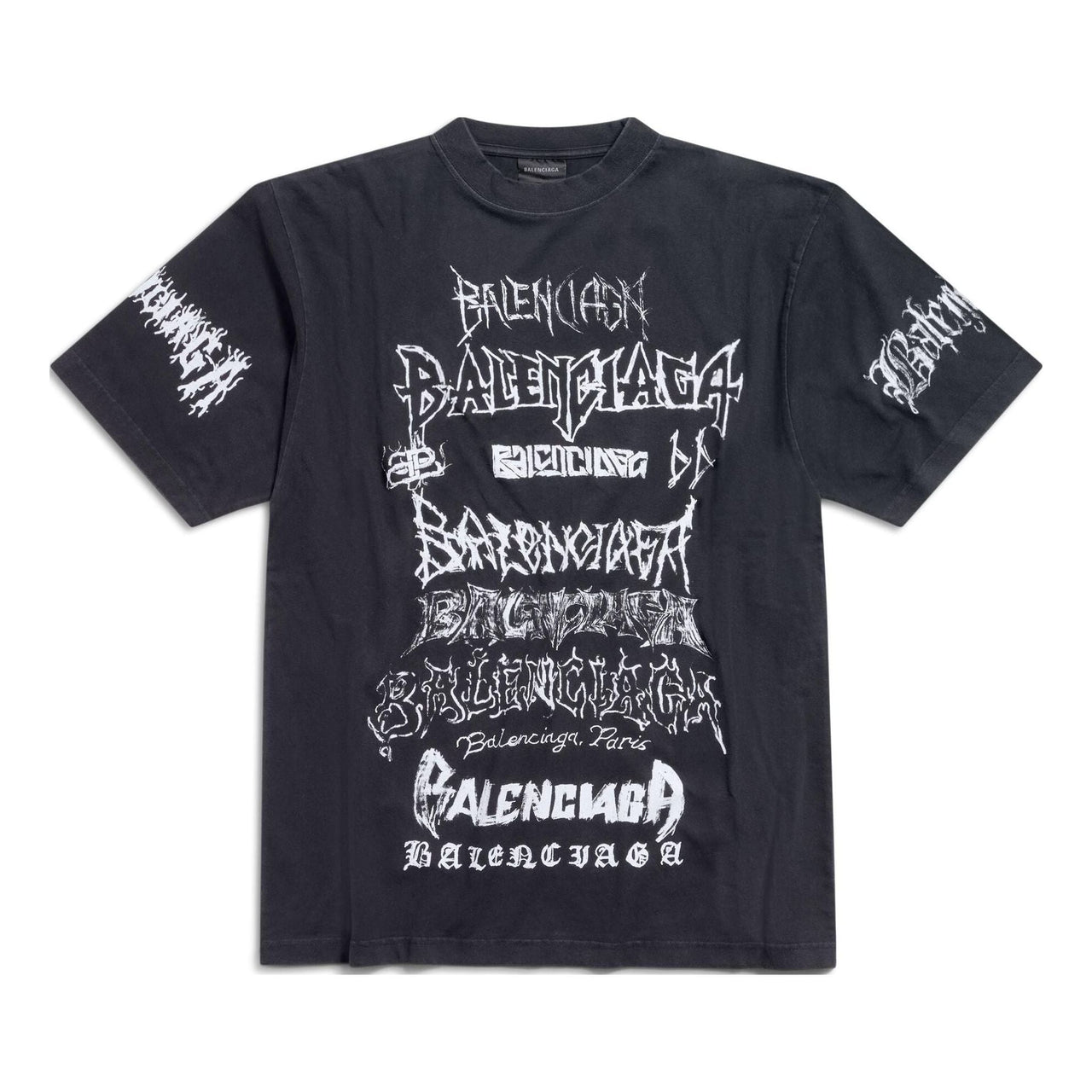 Balenciaga Diy Metal T-shirt 'Black White' 641675TPVO31569