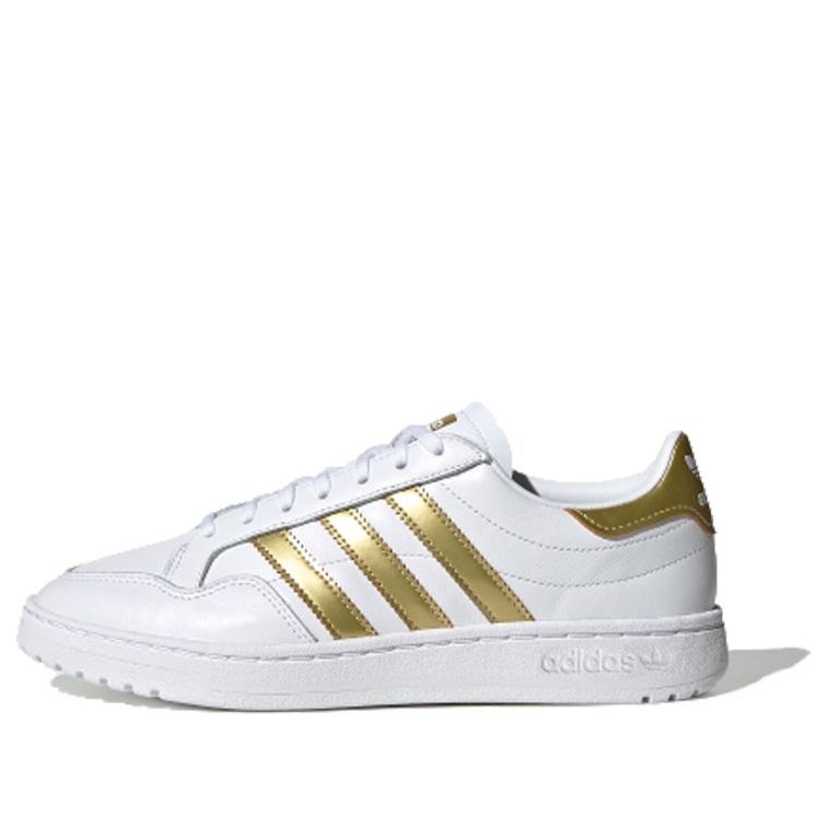 (WMNS) adidas Team Court 'White Gold Metallic' EF6058