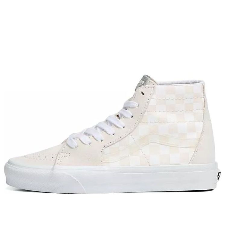 Vans Crystal Sidestripe Sk8-Hi Tapered Shoe 'White Checkerboard' VN0A7Q62C13