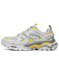 Skechers Stak-Ultra Low-Top Running Shoes Grey/Yellow 66255-WYL