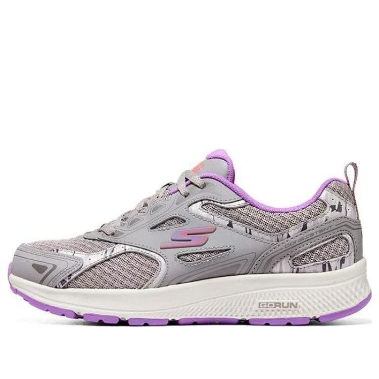 (WMNS) Skechers Go Run Consistent 'Grey Purple' 128270-GYLV