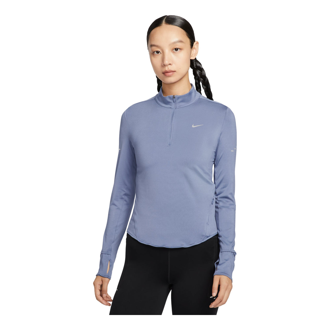 (WMNS) Nike Swift Dri-FIT Sun Protection Running Top 'World Indigo Reflective Silver' HQ0500-499