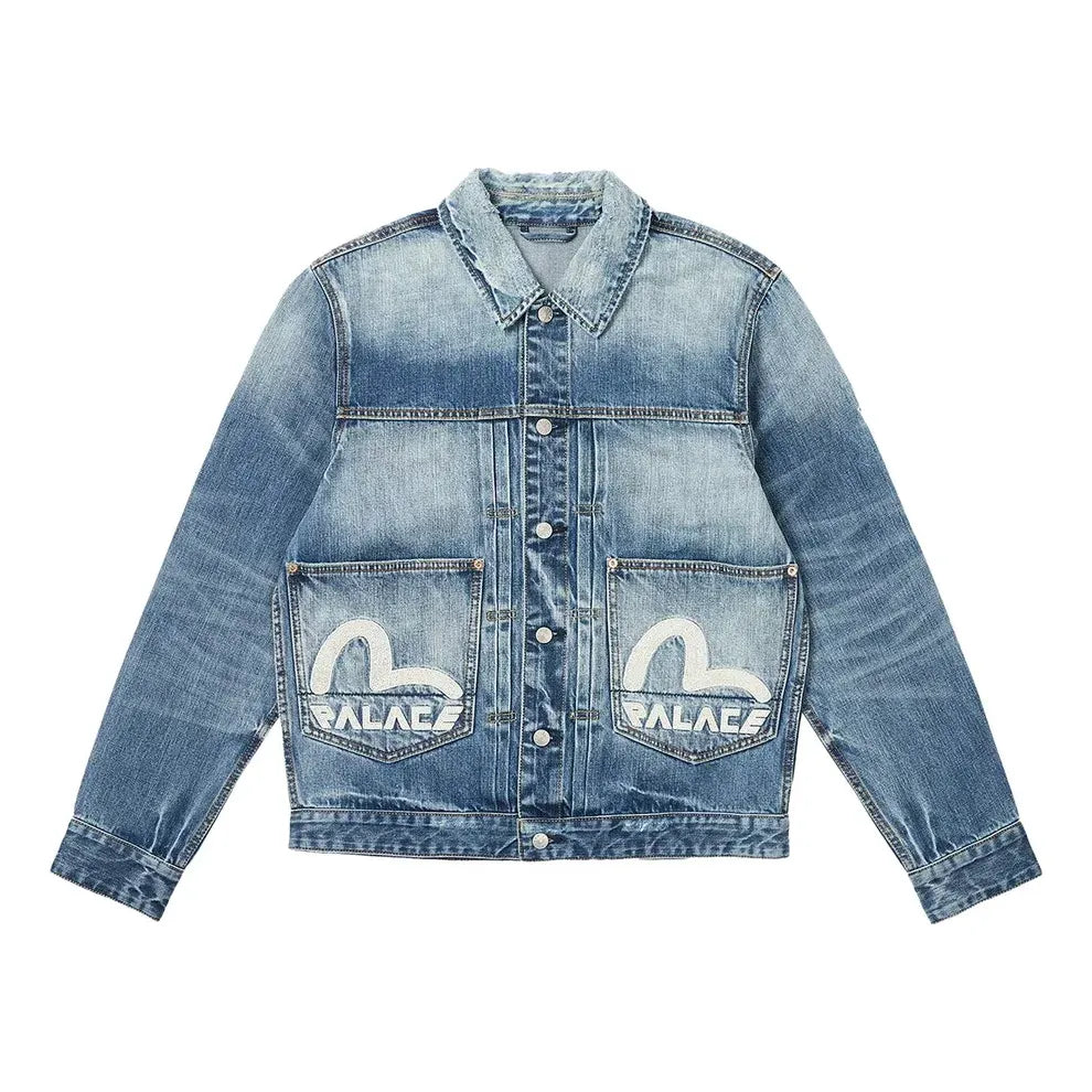 Palace x Evisu Dice Denim Jacket 'Light Wash' 2ESPAM4DJ1147XXDNINDL