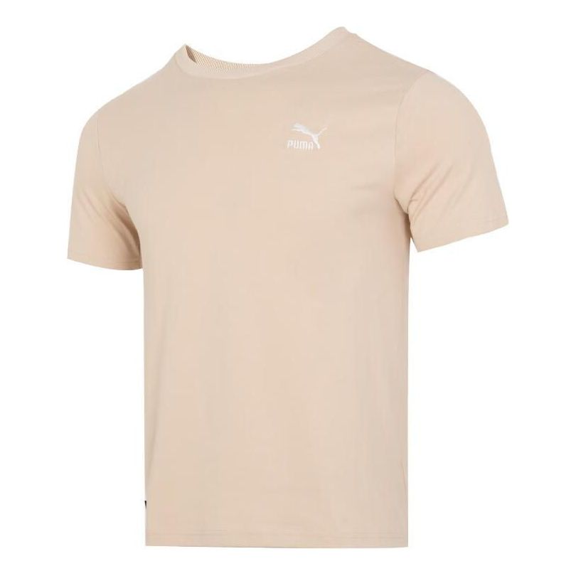 PUMA Logo Sports T-shirt 'Khaki' 630353-91
