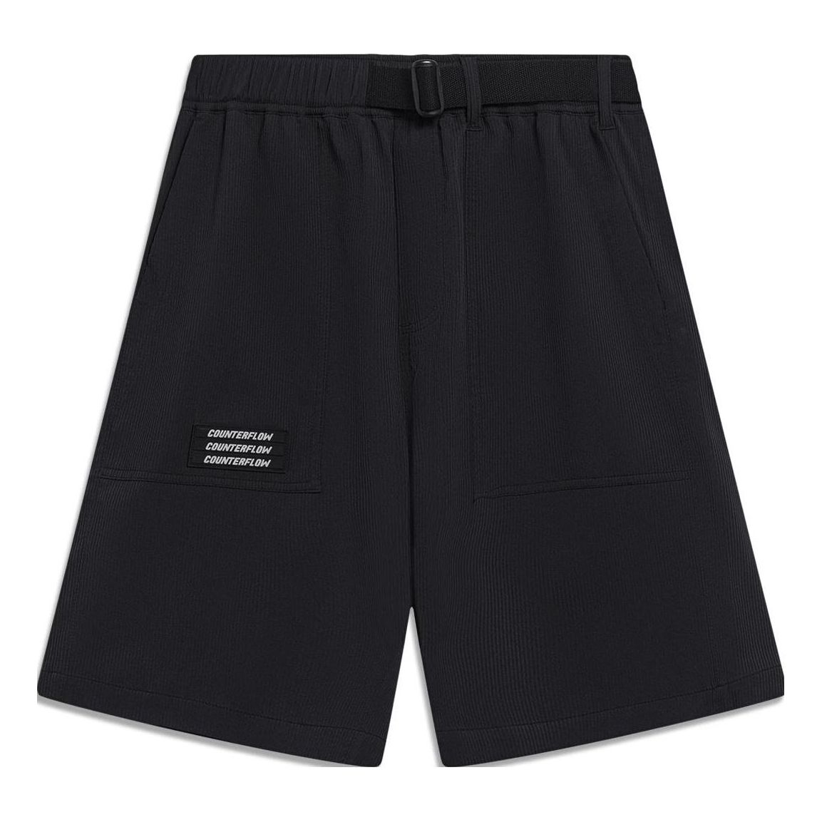 Li-Ning Counterflow Triple Logo Loose Fit Shorts 'Black' AKST583-1