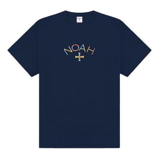 NOAH Embroidered Core Logo T-shirt 'Navy' T30SS21