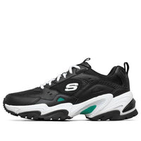 Skechers Stamina V2 Low-Top Running Shoes Black/Green/White 237163-BKGR