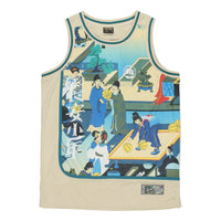 Li-Ning x BADFIVE Graphic Printed Jersey 'Beige Multi' AAYQ513-2