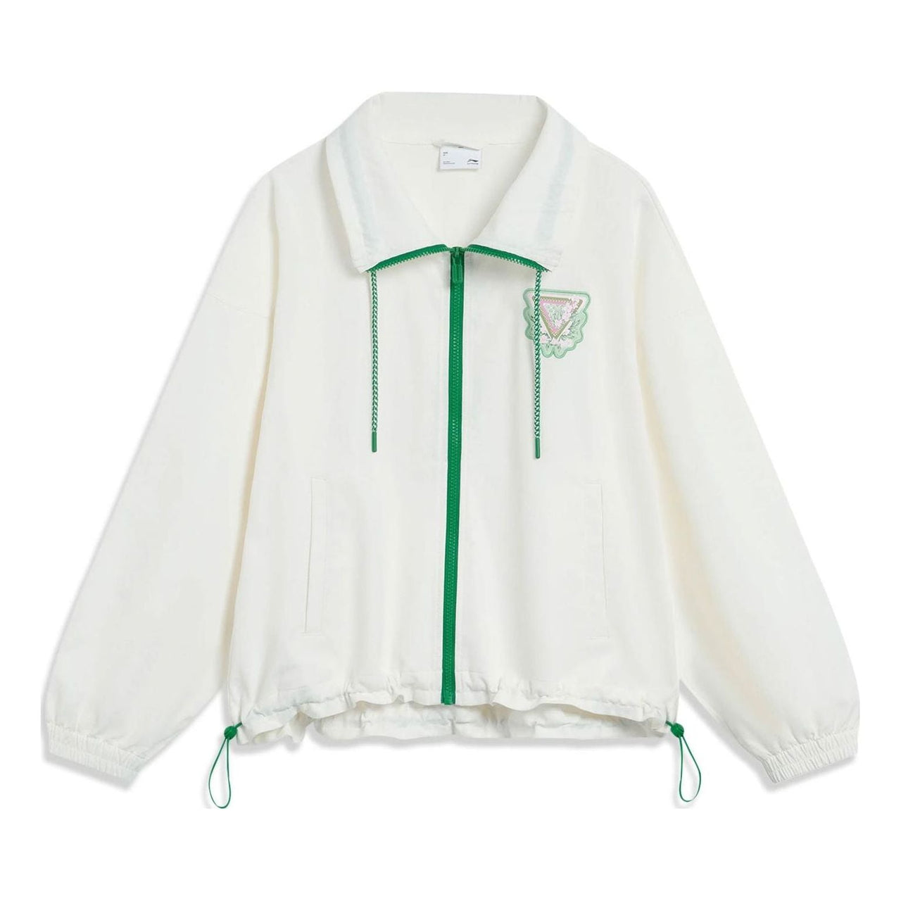 (WMNS) Li-Ning Chinese Culture Floral Sports Windbreaker 'Cream White' AFDT376-1