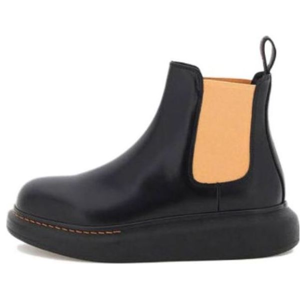 (WMNS) Alexander McQueen Hybrid Chelsea Boots 'Black Corsage' 586398WHX561539