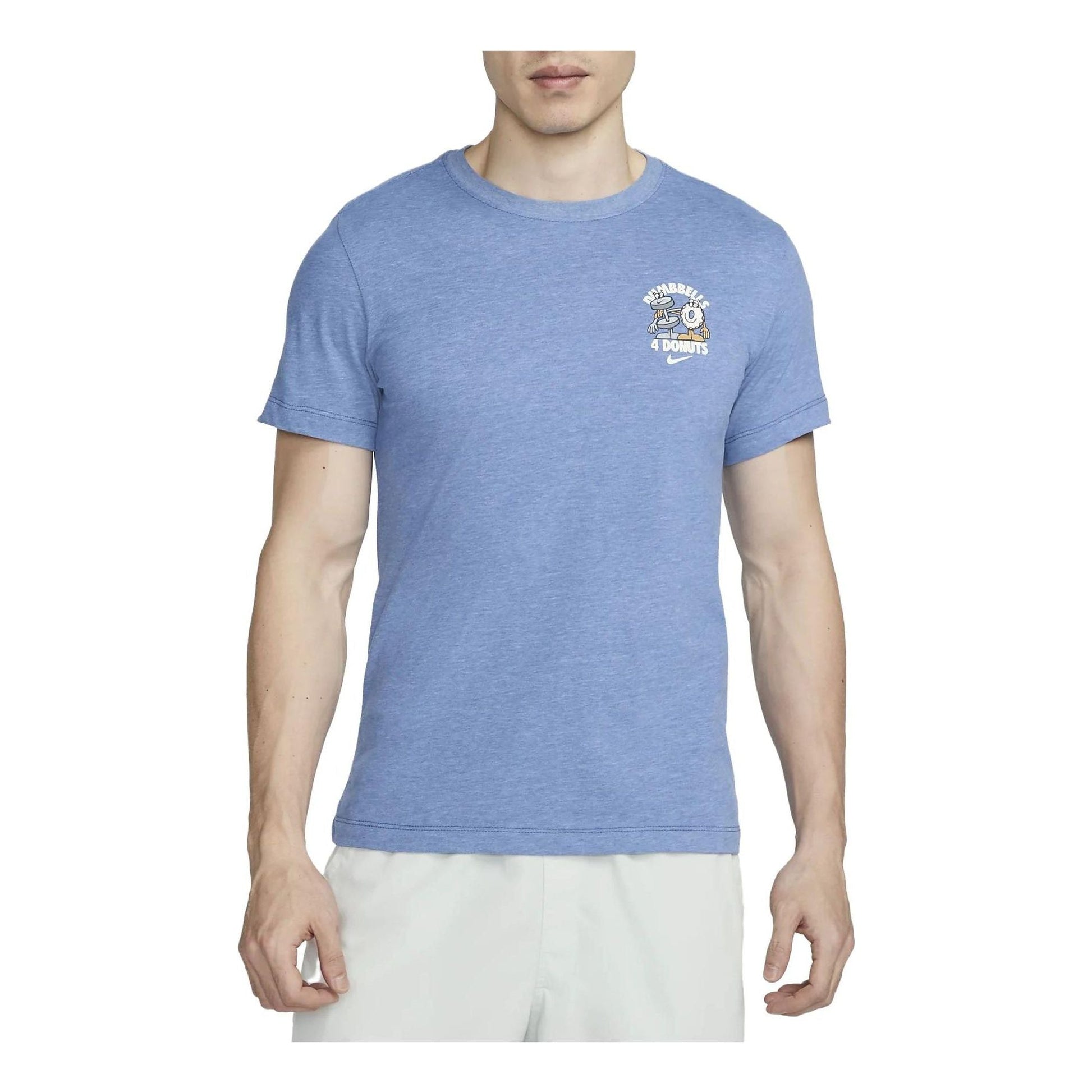 Nike Dri-Fit Dumbbell T-Shirt 'Blue' FD0139-456