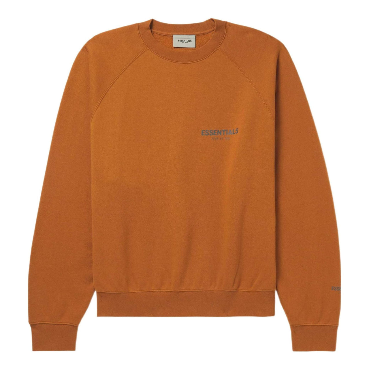 Fear of God Essentials SS22 Logo-Print Cotton-Blend Jersey Sweatshirt Brown Vicunia FOG-SS22-005