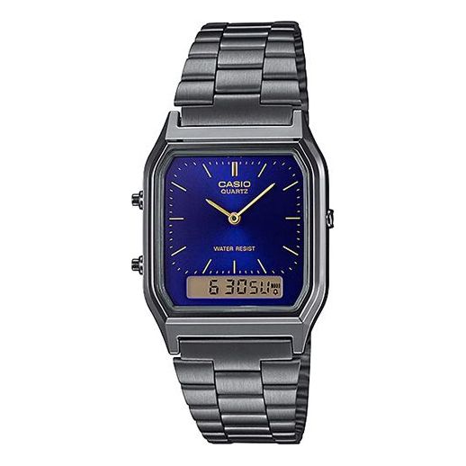 CASIO Quartz Stainless Steel Strap Waterproof Unisex Mens Blue Analog/Digital Combo AQ-230GG-2ADF