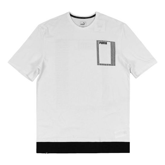 PUMA LOGO Short Sleeve TEE Summer Rebel White 853172-02