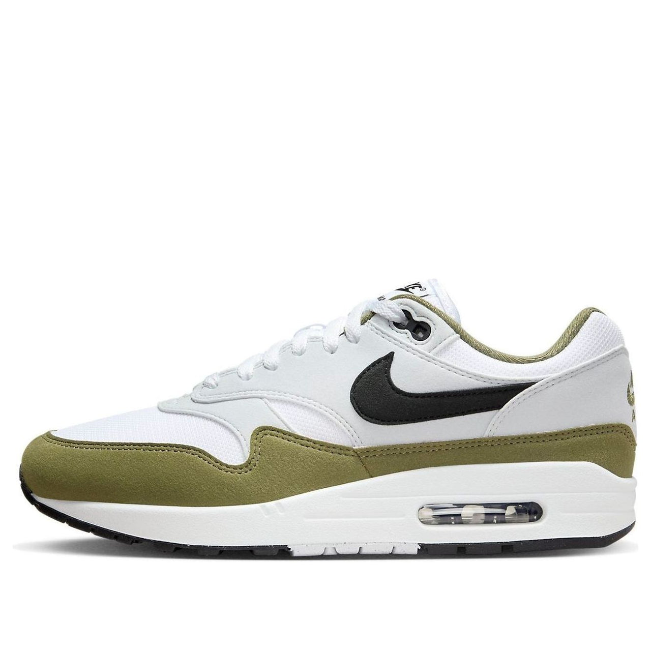 Nike Air Max 1 'White Black Medium Olive' FD9082-102