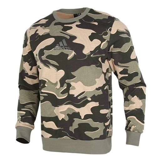 adidas Mh Gfx Camo Camouflage Knit Casual Round Neck Pullover Camouflage GM4472