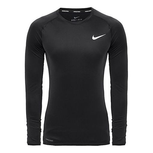 Nike Training Sports Long Sleeves Tight Gym Clothes Black BV5588-010