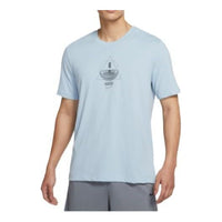Nike Kyrie Irving Alphabet Pattern T-Shirt 'Blue' DQ1880-425