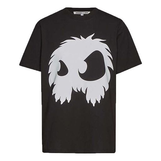 McQ Alexander McQueen Monster Small Monster Printing Short Sleeve Black 583304-ROT49-1011