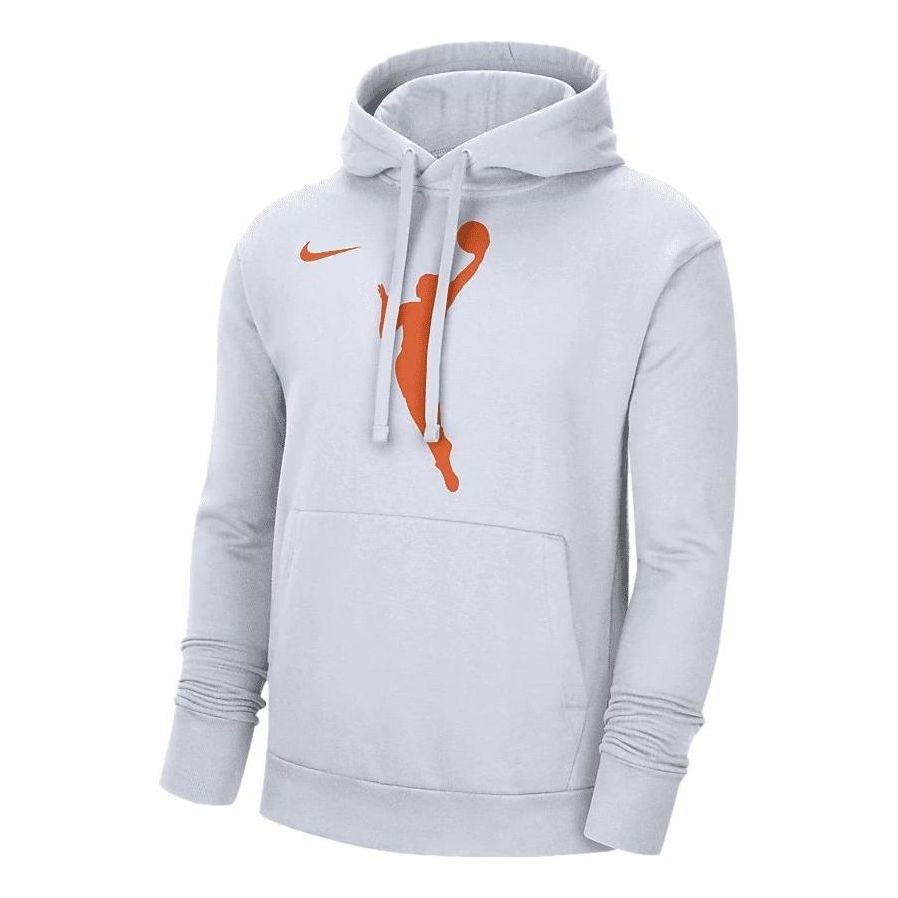 Nike Primary Logo Hoodie White Basketball Official 'White' DR9596-100