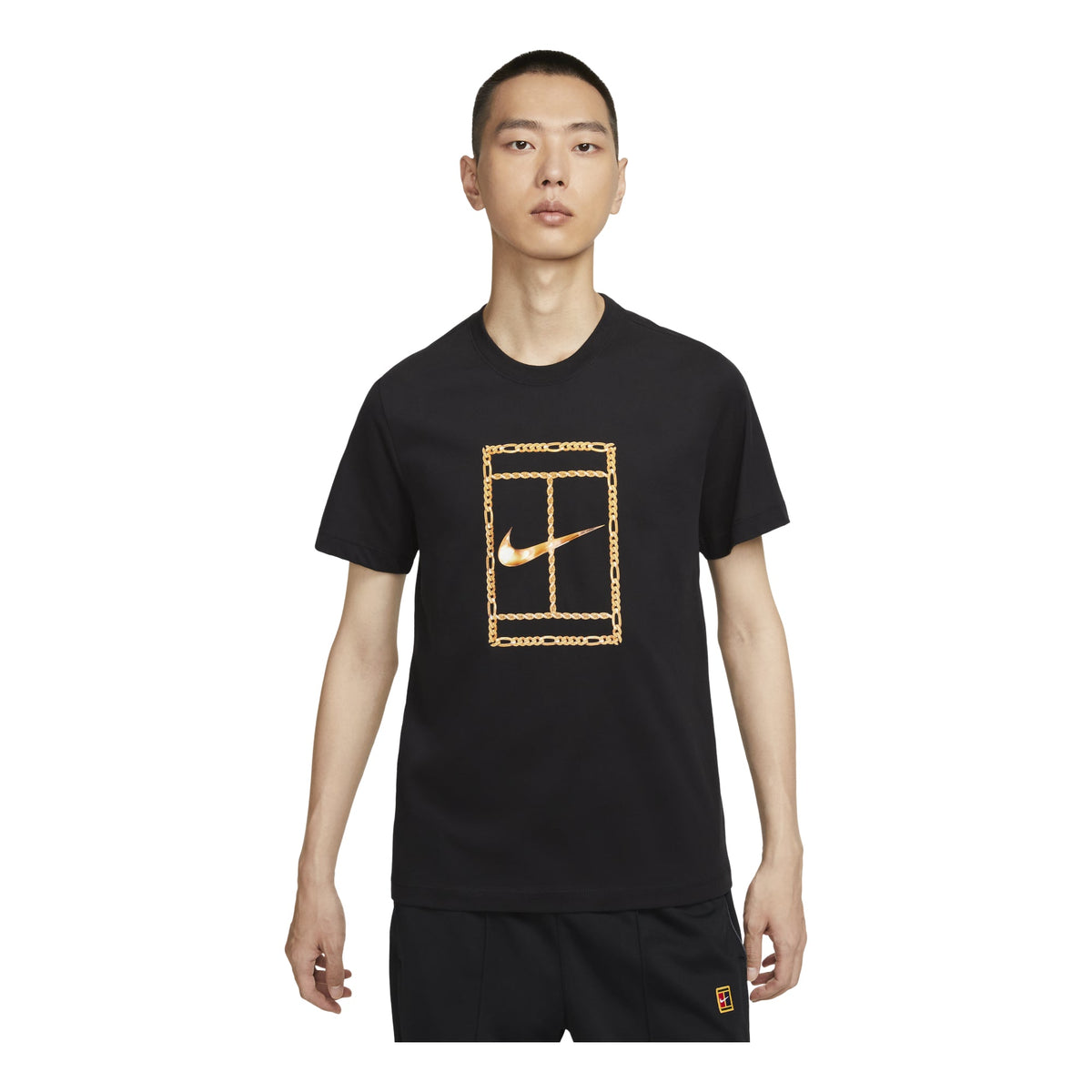 Nike Court Heritage Dri-FIT T-Shirt 'Black Gold' HF6218-010