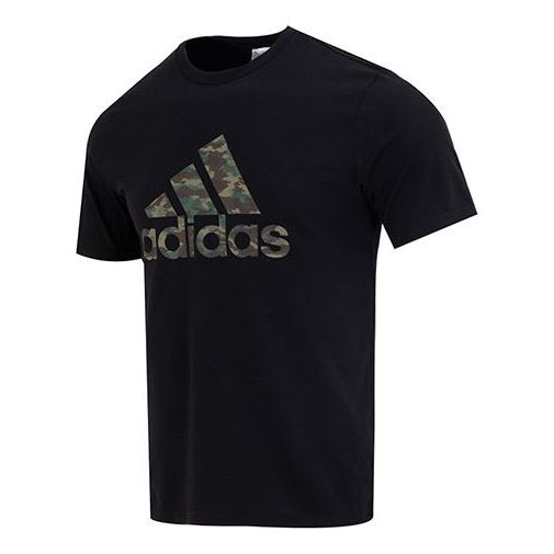 adidas Camo Short Sleeve T-shirt 'Black' HS3215