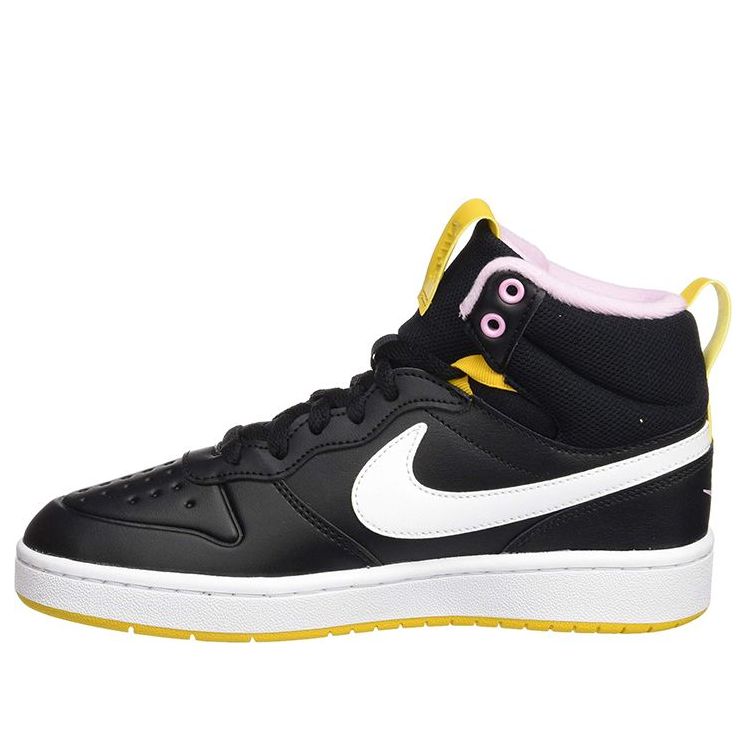 (GS) Nike Court Borough Mid 2 'Black Yellow' BQ5440-003