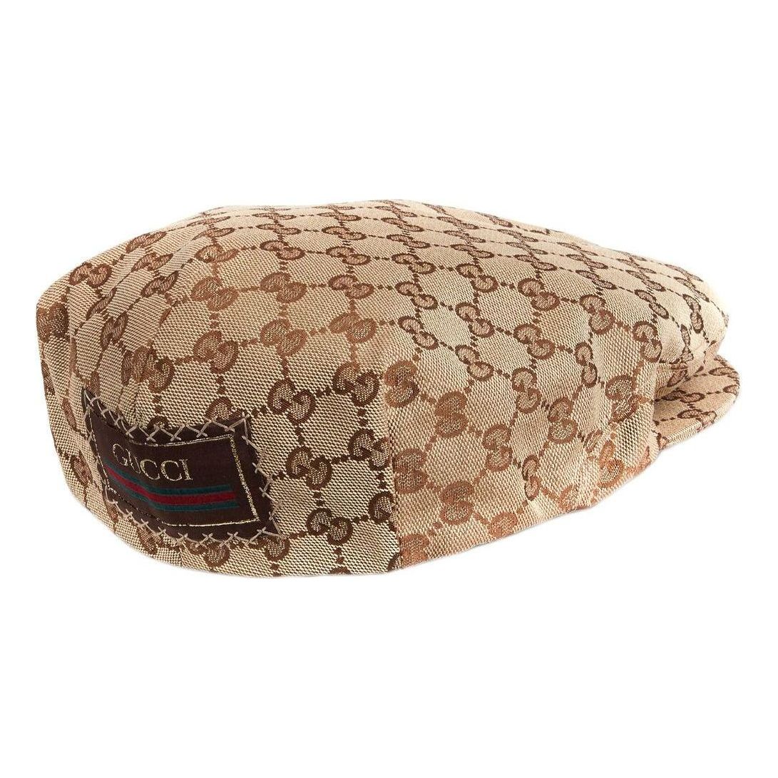 Gucci Original GG Canvas Flat Cap 'Beige Dark Brown' 696856-4HAOB-9764