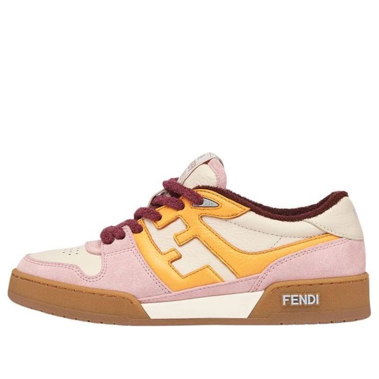 (WMNS) حذاء FENDI Match Low Top "وردي أصفر" 8E8252AI1NF1H1C