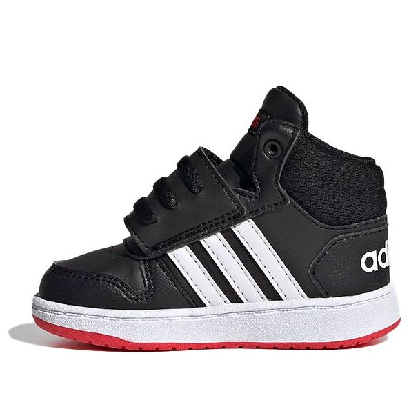 (TD) adidas neo Hoops 2.0 Mid 'Black White Red' FY9291