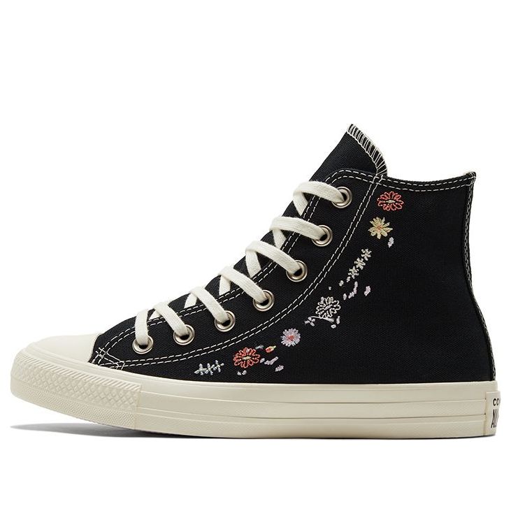 (WMNS) Converse Chuck Taylor All Star High 'Embroidered Floral - Black' A01585C