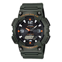 CASIO Waterproof Solar Powered Sports Mens Army Green Analog AQ-S810W-3A