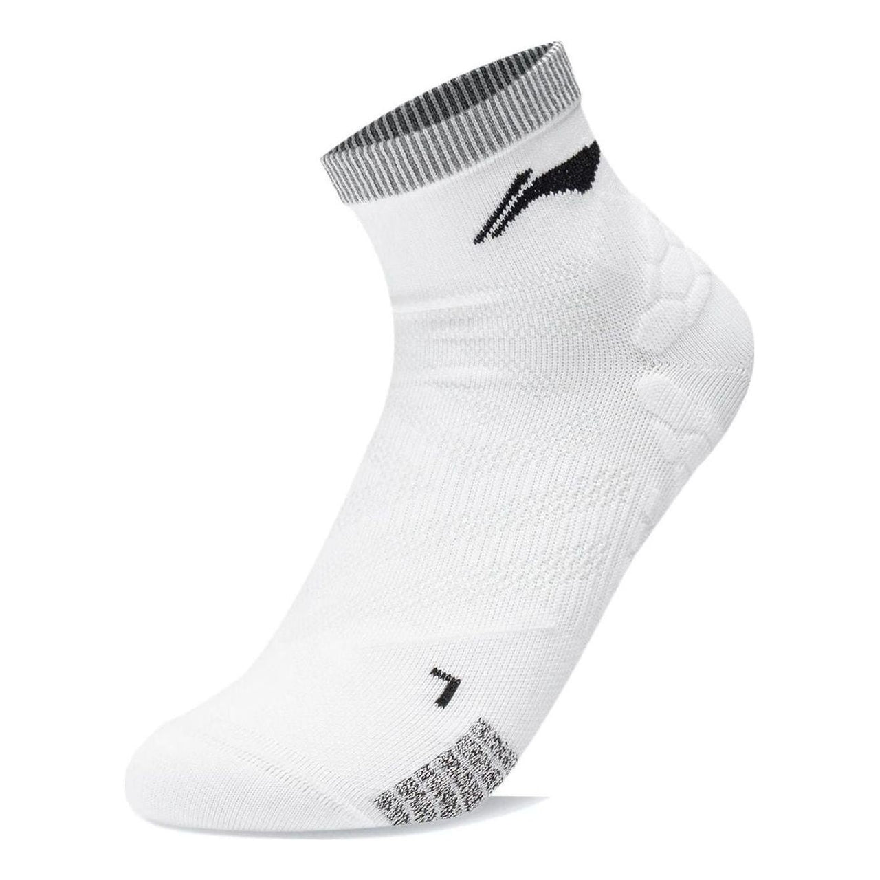 Li-Ning Running Logo Socks 'White Black' AWST007-2