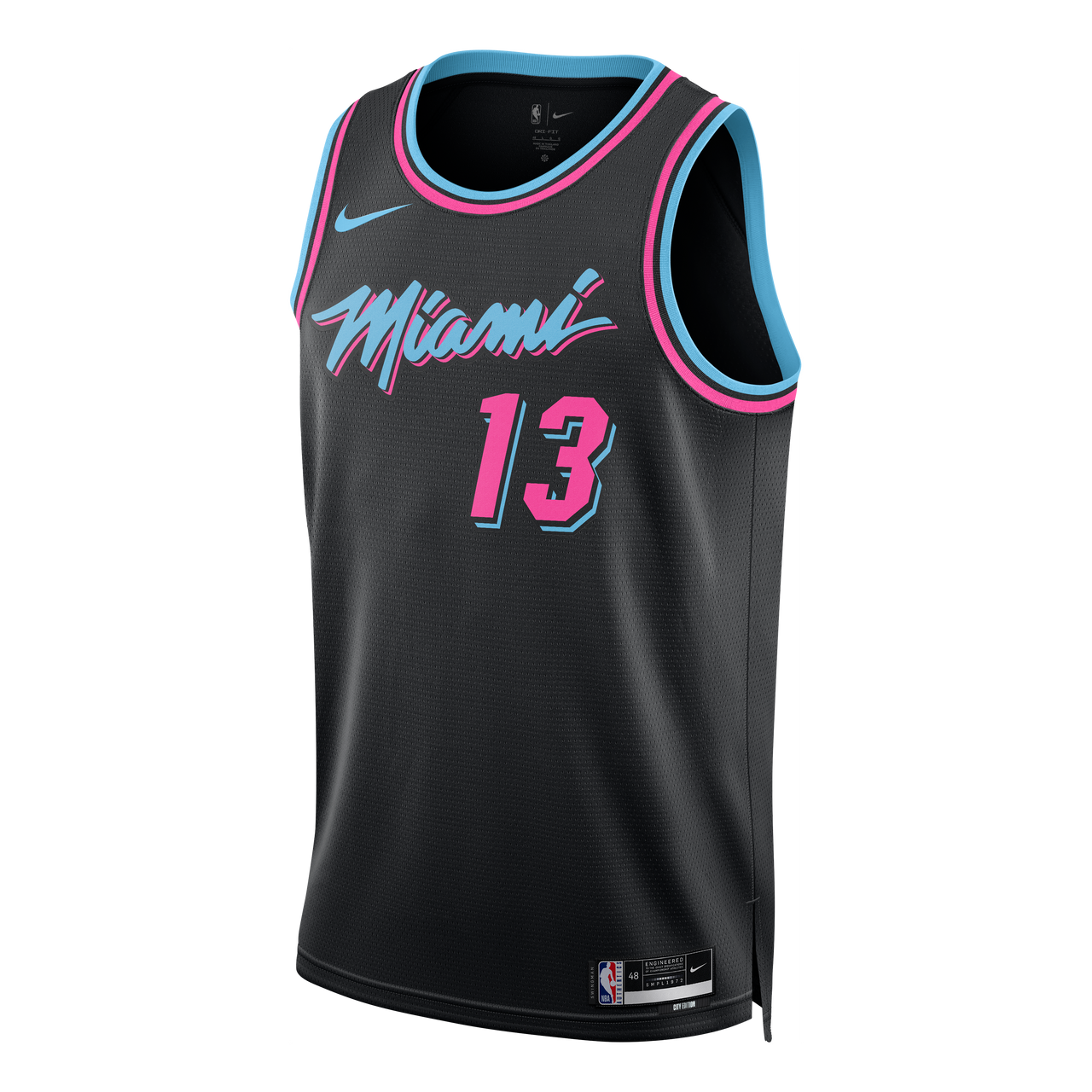 Nike Bam Adebayo Miami Heat City Edition NBA Swingman Jersey 'Black' HM5987-013