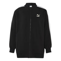 (WMNS) PUMA Classics Bomber Logo Printing Jacket Black 530275-01