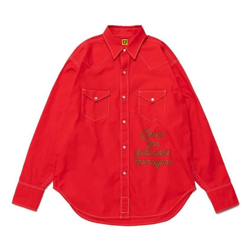 HUMAN MADE Western Shirt 'Red' HM25SH008