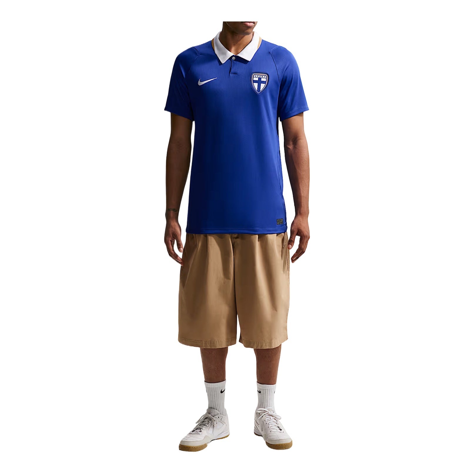 Nike Finland 2026 Stadium Away Dri-FIT Soccer Replica Jersey 'Hyper Blue White' IO4562-413